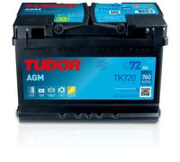 Tudor TK720 Batería de coche Tudor 72Ah 760A, AGM, Apta para coches con sistema Start-Stop