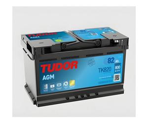 Tudor TK820 AGM Batería de Coche 82Ah 800A Start-Stop Larga Duración