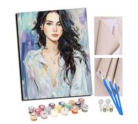 TUDOUTU Pintar por Numeros gentle breeze DIY Cuadro al óleo con números para Kit de Pintura al óleo Digital para Adultos de Lienzo decoración para el hogar 40x50cm on marco