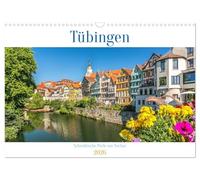 Tübingen - Schwäbische Perle am Neckar (Wandkalender 2026 DIN A3 quer), CALVENDO Monatskalender: Zwischen Fluss, Fachwerk und Poesie: Der stille Charme Tübingens