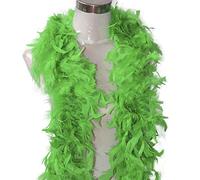 Tücher Damen Flapper Show Dance Party Kostüm Schal Hochwertige Hen Night Weiß Qualität (green, One Size)