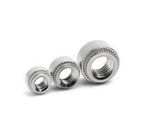 Tuerca autoadhesiva M3 M4 M5 M6 CLS, prensa de aluminio, remache for insertar losa, Nutsert de 0,8-2,3mm for montaje de lámina de Metal, 30/50/100 Uds.(QTY 50pcs,M3-1-1.0mm)