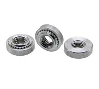 Tuerca autoblocante de acero inoxidable 304, tuerca de presión galvanizada, M2, M2.5, M3, M4, M5, M6, M8, M10, tuerca de tapón, sujetadores for máquinas herramienta(Aluminium alloy,M4-0 (20Pcs))