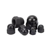 Tuerca ciega negra de acero inoxidable 304 M3 M4 M5 M6 M8 M10 M12 M14 M16 M18 M20 Tuercas ciegas(M10 4pcs)