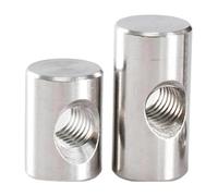 Tuerca cilíndrica con orificio transversal ace, Pernos cilíndricos de acero inoxidable M4 M5 M6 pasadores 10 a 30 mm, varios paquetes(M5x10 (20Pcs))