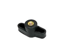 tuerca con mango de plástico 5-10 unids/lote M4 M5 M6 25# S tipo ciruela baquelita tuercas de apriete Manual de plástico negro tuerca de pulgar perilla de sujeción Manual(S25 through 10pcs,M5)