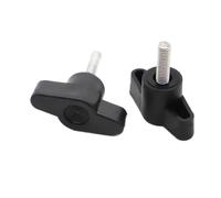 tuerca con mango de plástico M5 M6 M8 Plástico Nylon Tipo T Mango Cabeza Tornillos de pulgar Pernos de baquelita diámetro 36 mm(16mm,M5 2pcs)