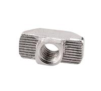 Tuerca con ranura en T 5/10/10/50/100 Uds M3 M4 M5 cabeza de martillo tuerca en T conector de ranura de sujeción niquelado for perfil de extrusión de aluminio 20 EU(20-M5,50PCS)