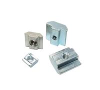 Tuerca cuadrada de bloque M3/4/5/6/8, tuerca en T ranurada, tuercas deslizantes for perfiles de aluminio 2020, 3030, 4040 y 4545, muebles, impresora 3D, fácil instalación(20 - M3 (100pcs))