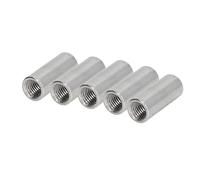 Tuerca de acoplamiento de acero inoxidable, Conector redondo, barra, tuerca, Conector de soldadura para fijación Industrial, 5 uds. 5pcs M4*8 * 12