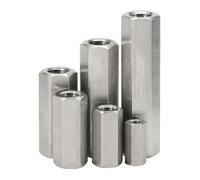 tuerca de acoplamiento hexagonal, Perno de tuerca de acoplamiento, espaciador hexagonal de acero inoxidable 304, paquete de M3-M12, 1/3/5 Uds.(20mm,M8x13-1PCS)