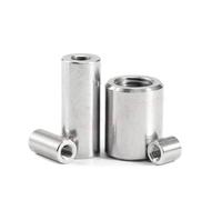 Tuerca de acoplamiento redonda larga, de acero inoxidable 304, M12, M14, M16, M20, varios tamaños, 1 pieza (M12 x 16 x 35 mm)(M16x24x50mm)