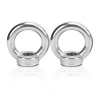 Tuerca De Anilla, Tuerca De Ojo De Elevación Acero Inoxidable 2 Uds M16, M20, M22, Forma De Anillo Métrico Tuerca De Ojo Elevación Anillo Hembra Ojales De Elevación Para Barcos, Yates, Cruceros(M16)