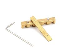 Tuerca de bajo de 5 cuerdas Altura ajustable Tuerca de rodillo de latón Piezas de regulación dividida para acústica eléctrica Bajos Accesorios de mantenimiento