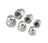 Tuerca de bellota M3 M4 M5 M6 M8 M10 M12 M14 M16 304 Tuercas hexagonales decorativas de acero inoxidable Tapas Cubiertas Bellotas(M6 X 20pcs)