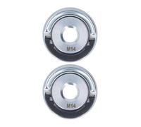 Tuerca de bloqueo de brida de amoladora angular Liberación rápida automática M14 Acero de aleación de 45 mm para cuchillas de diamante Muelas abrasivas Ruedas cortadas 2 piezas