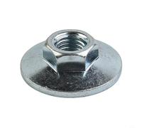 Tuerca de bloqueo de cambio rápido para amoladora angular M14 hexagonal 125/150/180/230 mm, tuerca de brida de metal para cambio rápido de disco, accesorio plateado para obras y talleres