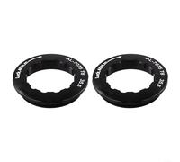 Tuerca de bloqueo de casete de bicicleta, 2 piezas de volante de aleación de aluminio 7075 para cubiertas de anillo para casetes 11T, tuerca de bloqueo segura para MTB (morado)