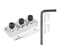 Tuerca de bloqueo de cuerda resistente, de tuerca de bloqueo, conveniente para llevar un puente de guitarra de guitarra de apariencia Silver GE100