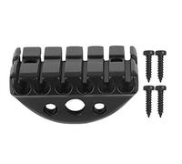 Tuerca de Bloqueo de Cuerdas para Guitarra Eléctrica Headless de 6 Cuerdas, Aleación de Zinc Negra - Alta Durabilidad, Protección Contra Corrosión, Perfecta Para Reparación y DIY