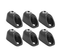 Tuerca de Bloqueo de Guitarra sin Cabeza, Reemplazo de Tuerca de Bloqueo de Guitarra Eléctrica sin Cabeza Tipo Dividido Duradero para Reparación (BLACK)