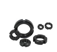 Tuerca de bloqueo radial, Bloqueo radial con cuatro tuercas de retención ranuradas acero al carbono M10-M60(M18x1.5mm-2pcs)