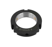 Tuerca de bloqueo radial de precisión 1 unids M6-M56 precisión R-Tipo Tuerca de bloqueo Rodamiento Bead eje bloque principal de acero prevenir Backout Tuercas redondas Paso 0.5-2mm(R-M15x1.0)