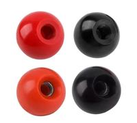 Tuerca de bola con mango de máquina herramienta con núcleo de hierro, perilla de apriete de rosca suave para torno, carpintería, vidrio, alimentos y equipos farmacéuticos, para fácil I (para M16