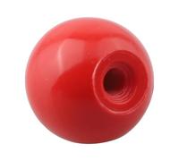 Tuerca de bola de mango para máquinas herramientas, perilla de apriete roscada con núcleo de hierro y cuerpo, negro o rojo, para torno, carpintería, equipos de alimentos (para M12-40 hierro negro)