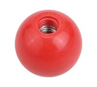 Tuerca de bola de mango para máquinas herramientas, perilla de apriete roscada con núcleo de hierro y cuerpo, negro o rojo, para torno, carpintería, equipos de alimentos (M10-35 rojo baquelita)