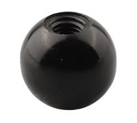 Tuerca de bola de mango para máquinas herramientas, perilla de apriete roscada con núcleo de hierro y cuerpo, negro o rojo, para torno, carpintería, equipos de alimentos (M8-30 rojo baquelita)