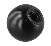 Tuerca de bola de mango para máquinas herramientas, perilla de apriete roscada con núcleo de hierro y cuerpo, negro o rojo, para torno, carpintería, equipos de alimentos (M6-25 rojo hierro)