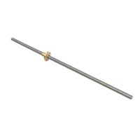 Tuerca de bola de metal Rosca de tornillo madre T8, 8 mm, tornillo trapezoidal y tuerca de acero inoxidable 304 T8(550 mm)