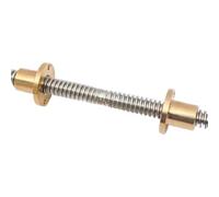 Tuerca de bolas de metal 1 unids 304 acero inoxidable T25 tornillo de plomo derecha-izquierda longitud 100-1000mm OD 25mm plomo 5mm con tuerca para impresora 3D (500mm)