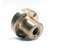 Tuerca de brida Ozdowski Tr 16x4 de bronce en el lado izquierdo