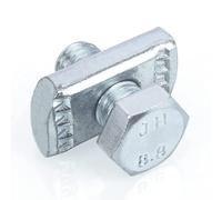 Tuerca de canal P3010 y perno de 1/2" x 15/16" para todos los canales de puntal de 1-5/8". Soportes de montaje de panel solar Tornillos de acero de canal (20)