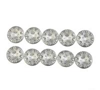 Tuerca de clip de fijación de arandela de resorte de metal para protector térmico de escape de la bandeja inferior, paquete de 10 compatibles con abrazaderas aislantes para cubierta de canalón de