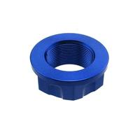 Tuerca de dirección de aluminio M22 x 1 mm for CRF50 XR50 KLX110 KX65 KX85 DRZ110 RM85 TTR50 TTR110 TTR125 Pit Dirt Bike(Blue)