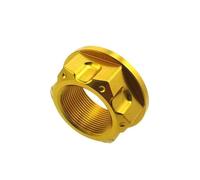 Tuerca de dirección de aluminio M22 x 1 mm for CRF50 XR50 KLX110 KX65 KX85 DRZ110 RM85 TTR50 TTR110 TTR125 Pit Dirt Bike(Gold)