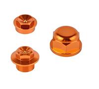 Tuerca De Eje De Bloqueo De Rueda Delantera Y Trasera De Aluminio, for Husqvarna, KTM 125, 200, 250, 300, 350, 400, 450, 500, XCW, EXC, EXCF, 2016-2021(Orange)