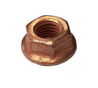 Tuerca de escape M8 acero cobreado SW13 tuercas de cobre DIN 6927-16 piezas
