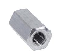 Tuerca de fijación, 1 pieza, hexagonal, extensible, varilla larga, tuerca de acoplamiento, tuerca tubular, A2-70, acero inoxidable 304, M4, M5, M6, M8, M10, M12, M16, M20(M4x25)