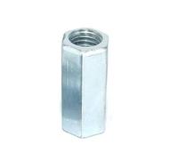 Tuerca de fijación, 1 pieza M6 M8 M10 M12 M14 M16 M18 M20, tuerca hexagonal galvanizada, acoplamiento de varilla, tuerca hexagonal larga galvanizada, conexión de rosca.(M12-1.75 x 50mm)