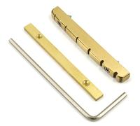 Tuerca de guitarra de 6 cuerdas ajustable en altura ajustable para guitarra eléctrica, tuerca de latón ranurada, mantenimiento de la pieza del puente