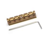 Tuerca de guitarra de 6 cuerdas, altura ajustable, rodillo de latón, piezas de regulación divididas para acústica eléctrica, puente de latón ajustable en altura duradera para piezas de reparación