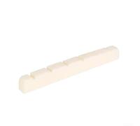 Tuerca de guitarra eléctrica ranurada de hueso de buey de 42 mm de repuesto para guitarras Telecaster, tuerca de guitarra premium en blanco, compatible con Fender para Tele, hecha de hueso de res