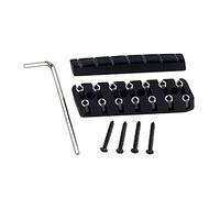 Tuerca de guitarra eléctrica, tuerca de bloqueo de hueso de metal, 6, 7, 8, juego de almohadas de piano sin cabeza, puente de latón y tornillos de piezas de puente