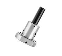Tuerca de Husillo de Bolas, Husillo de Bolas con Brida de Acero de Cojinete de 12 Mm con Tuerca de Bola para Husillo de Bolas RM1605 SFU1605 Varilla de Empuje del Actuador Lineal