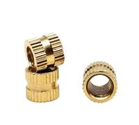 Tuerca De Inserción De Cobre Y Latón Moleteado, Tuerca Integrada Con Rosca M1.6-M8 for Moldeo Por Inyección De Calor Termofusible, Impresión 3D(8mm long,10pcs M6OD 10mm))