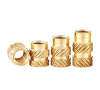 Tuerca de inserción roscada térmica latón M3 M5, tuerca inyección moleteada fusión en caliente cobre impresión 3D Para Fundir Impresión 3D(M5*4 * 7.0mm)